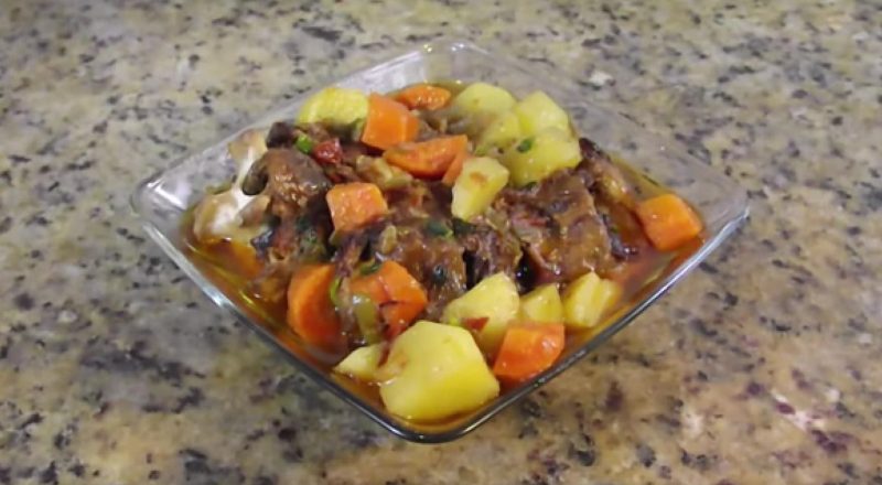 rabada com legumes